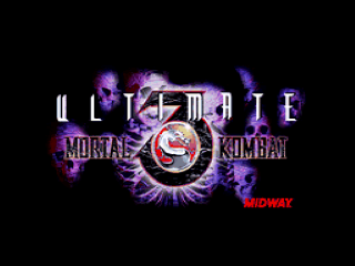 Ultimate Mortal Kombat 3 title screen for Super Nintendo
